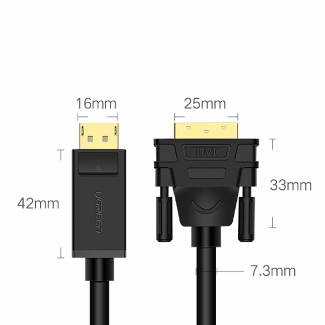 cap chuyen display port sang dvi ugreen