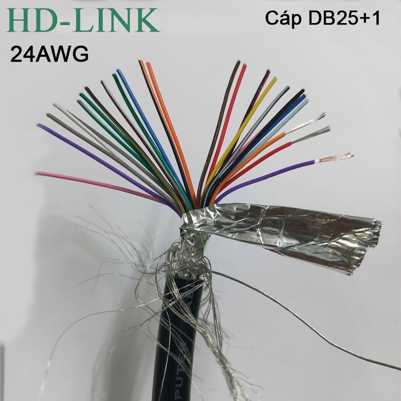 Dây cáp hàn RS232 DB25 24AWG ( 1 Mét ) - Phụ Kiện Điện Tử Việt Nam