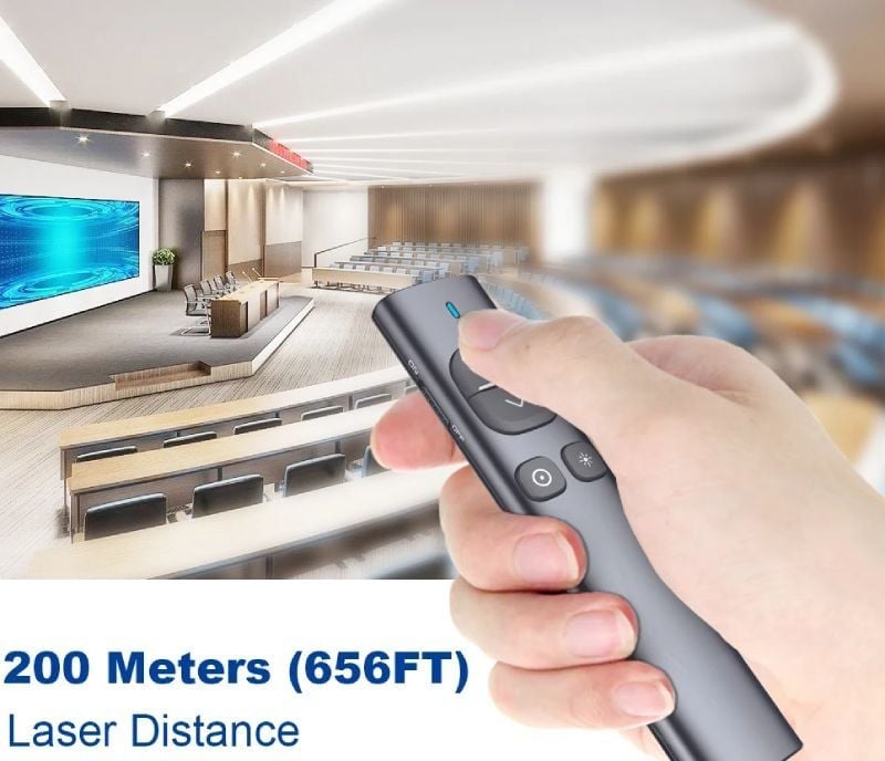 Bút trình chiếu kỹ thuật số spotlight dùng cho tivi màn hình led NORWII N96S-G laser màu xanh