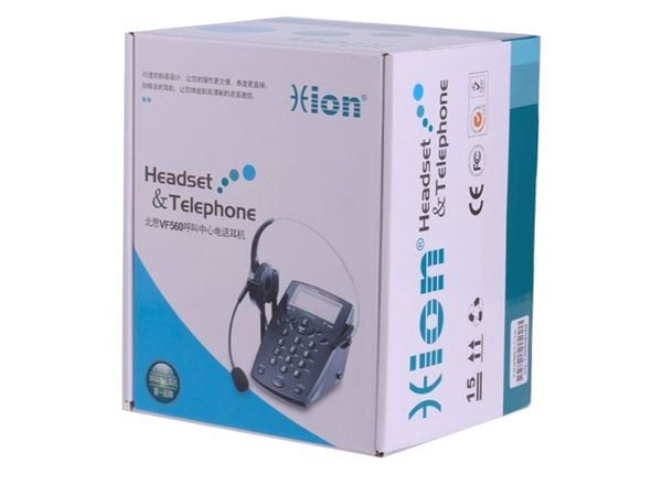 Điện thoại bàn+Tai nghe dùng cho nhân viên CSKH HION VF560 - Phụ Kiện Điện Tử Việt Nam