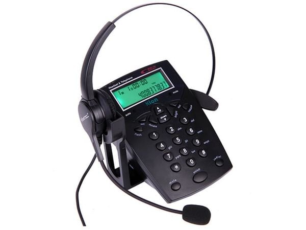 Điện thoại bàn+Tai nghe dùng cho nhân viên CSKH HION VF560 - Phụ Kiện Điện Tử Việt Nam