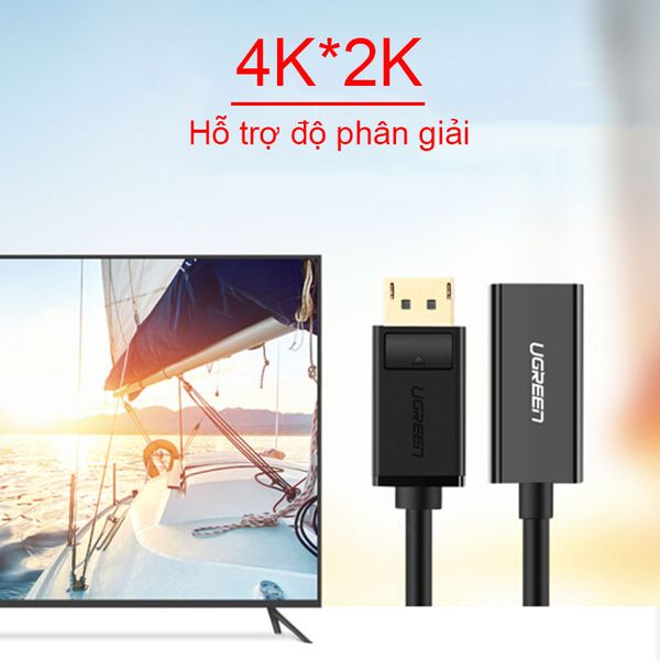 Display port to HDMI adapter UGREEN 40363 - Hỗ trợ 4K*2K@30Hz - Phụ Kiện Điện Tử Việt Nam