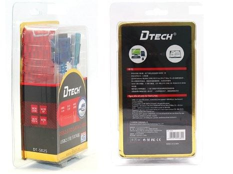 USB sang Sata Dtech DT-5025 dùng cho ổ cứng 2.5 có cổng hỗ trợ nguồn cho HDD 3.5 - Phụ Kiện Điện Tử Việt Nam