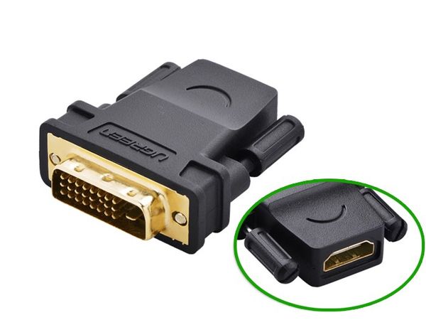 Đầu chuyển đổi DVI-D Male to HDMI Female Ugreen 20124 - Phụ Kiện Điện Tử Việt Nam
