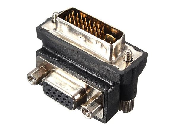 Đầu chuyển đổi DVI-I 24+5 sang VGA bẻ góc 90 độ - Phụ Kiện Điện Tử Việt Nam