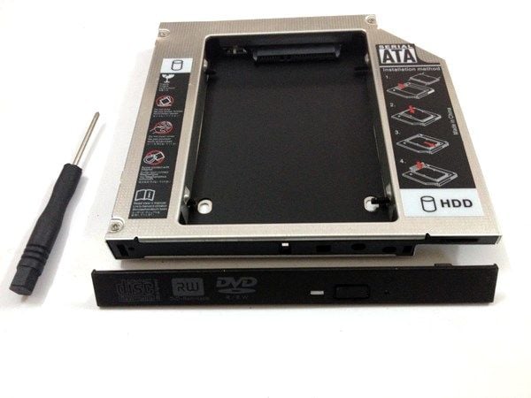 Second HDD Caddy Bay- Lắp ổ cứng thứ 2 cho laptop qua khay CD- loại mỏng 129mm*128mm*9.5mm - Phụ Kiện Điện Tử Việt Nam