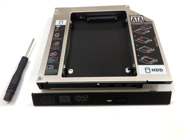 Second HDD Caddy Bay- Lắp ổ cứng thứ 2 cho laptop qua khay CD- Loại dầy 129mm*128mm*12.7mm - Phụ Kiện Điện Tử Việt Nam
