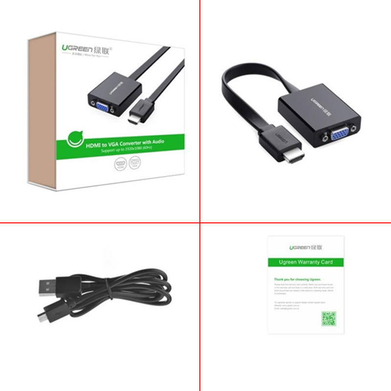 hdmi ra vga ugreen 40248