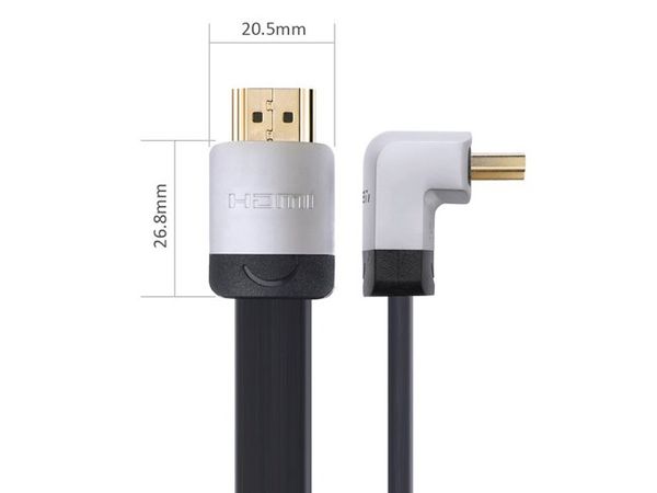 Cáp HDMI Ugreen đầu bẻ góc 90 độ (bẻ xuống) 1M 1.5M 2M 3M hỗ trợ 4K 30Hz - Phụ Kiện Điện Tử Việt Nam