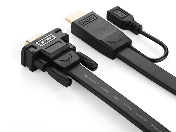 HDMI to VGA 2M full HD 1080P Ugreen 40231 - Dây cáp HDMI sang VGA - Phụ Kiện Điện Tử Việt Nam