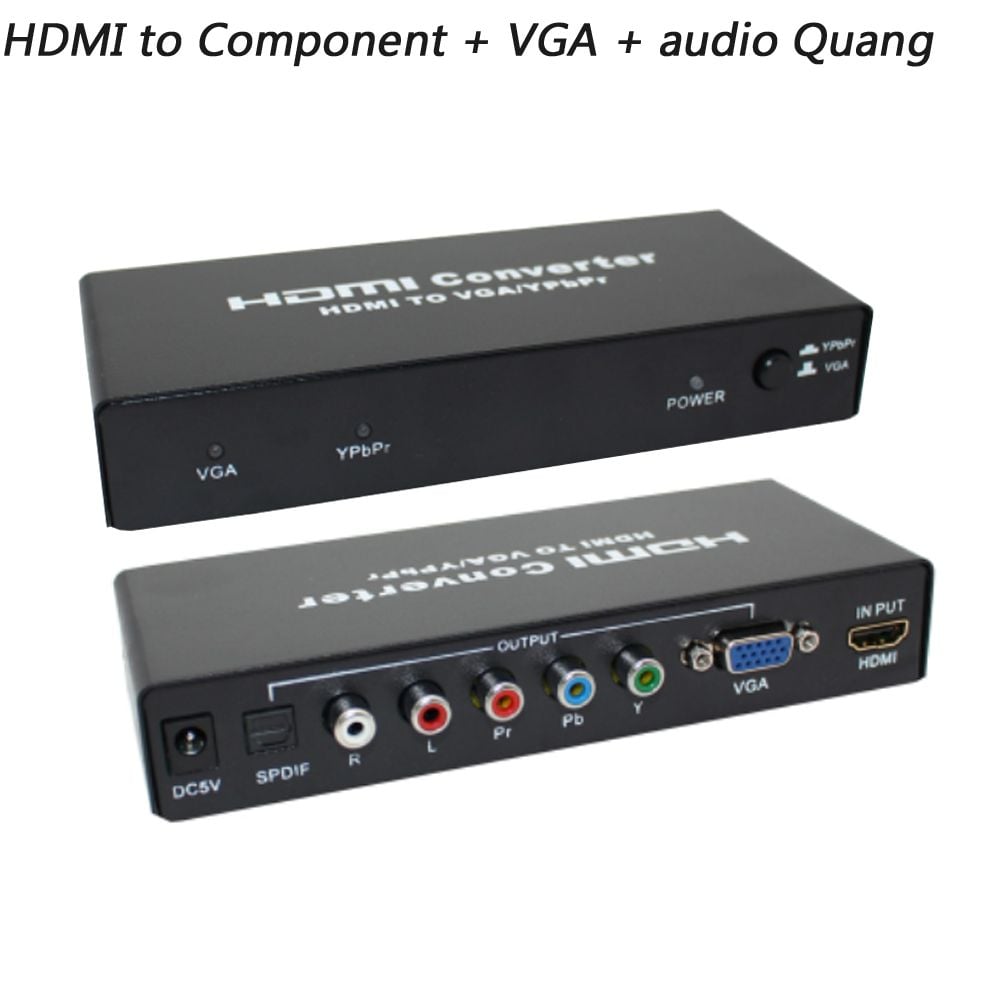 Bộ chuyển đổi HDMI ra Component + VGA + audio - Phụ Kiện Điện Tử Việt Nam
