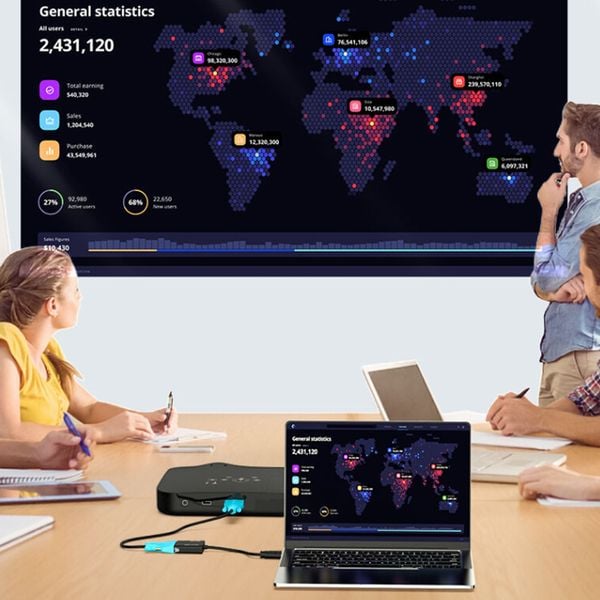 Cáp Chuyển HDMI to VGA MT-ViKi Hỗ Trợ Độ Phân Giải Full HD 1080P MT-M02 - Phụ Kiện Điện Tử Việt Nam