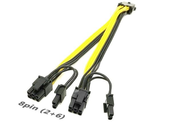 Cáp nguồn 6pin sang 2x8pin (2+6) - Phụ Kiện Điện Tử Việt Nam
