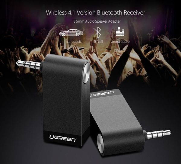Đầu nhận Bluetooth 4.1 cho Loa Xe hơi có micro đàm thoại Ugreen 30348 - Phụ Kiện Điện Tử Việt Nam