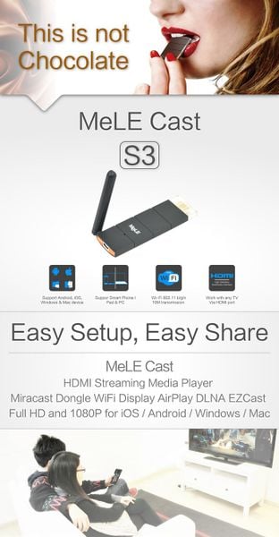 HDMI không dây Ezcast Mele S3 chính hãng - Phụ Kiện Điện Tử Việt Nam