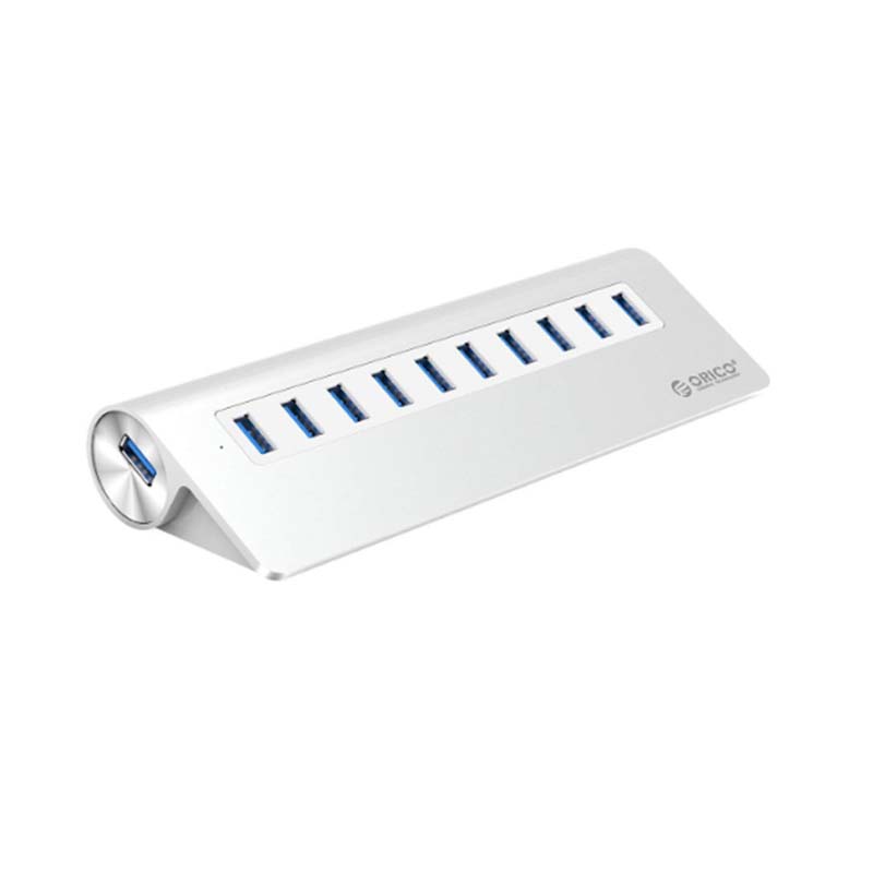 bo chia usb 10 cong vo nhom orico m3h10
