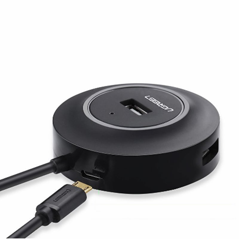 bo chia usb 4 cong co ho tron nguon ngoai ugreen