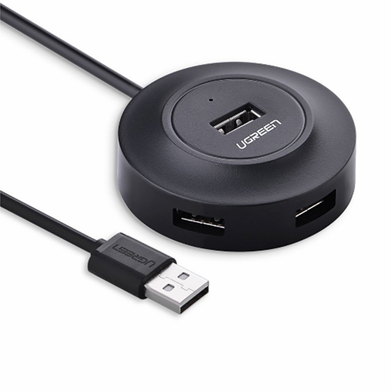 bo chia usb 4 cong co ho tron nguon ngoai ugreen