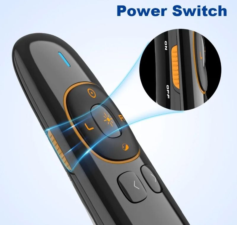 Bút trình chiếu kỹ thuật số kiêm chuột bay laser màu xanh Norwii N86S
