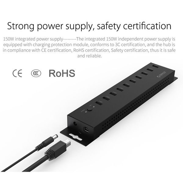 bo chia usb 2.0 cong nghiep 10 cong orico