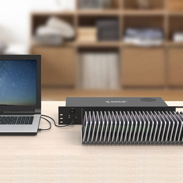 Bộ chia USB 2.0 công nghiệp 20 cổng vỏ kim loại cấp nguồn ngoài Orico IH30U - Phụ Kiện Điện Tử Việt Nam