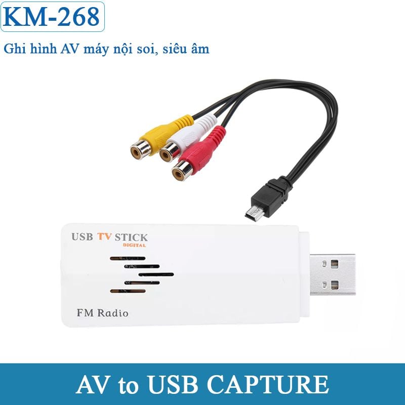 USB ghi hình AV máy quay máy nối soi , siêu âm , thiết bị y tế USB stick KM-268