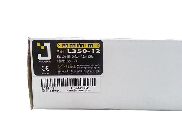 Bộ nguồn LED 12V - 30A JETEK Model L350-12 - Phụ Kiện Điện Tử Việt Nam