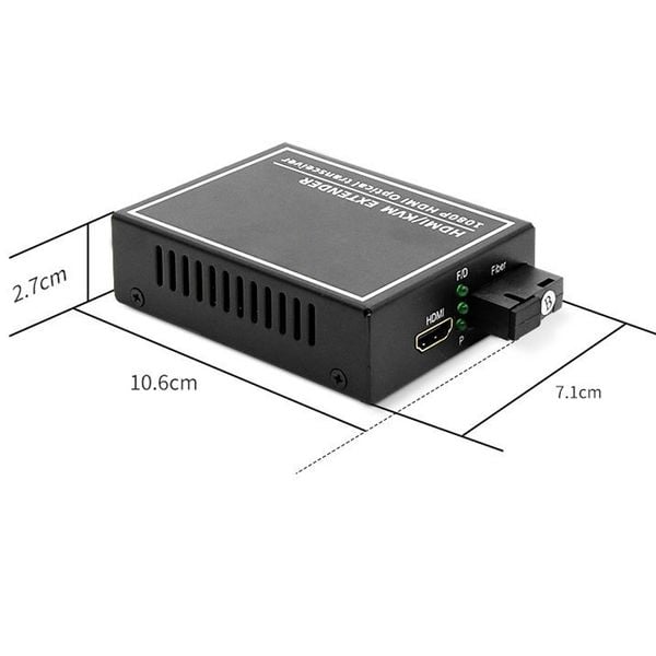 Bộ khuếch đại kéo dài tín hiệu HDMI qua cáp quang full HD1080P 20Km có USB KVM - Phụ Kiện Điện Tử Việt Nam