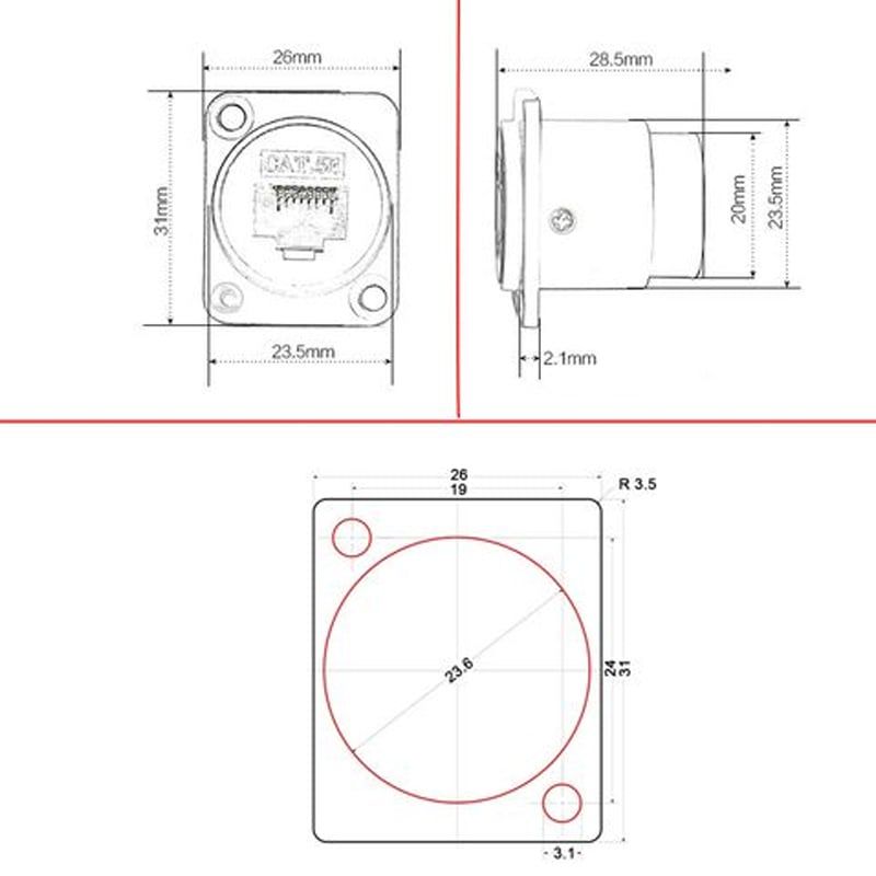 Nhân mạng RJ45 CAT6A chính hãng Coraon LC-CAT6A-WS