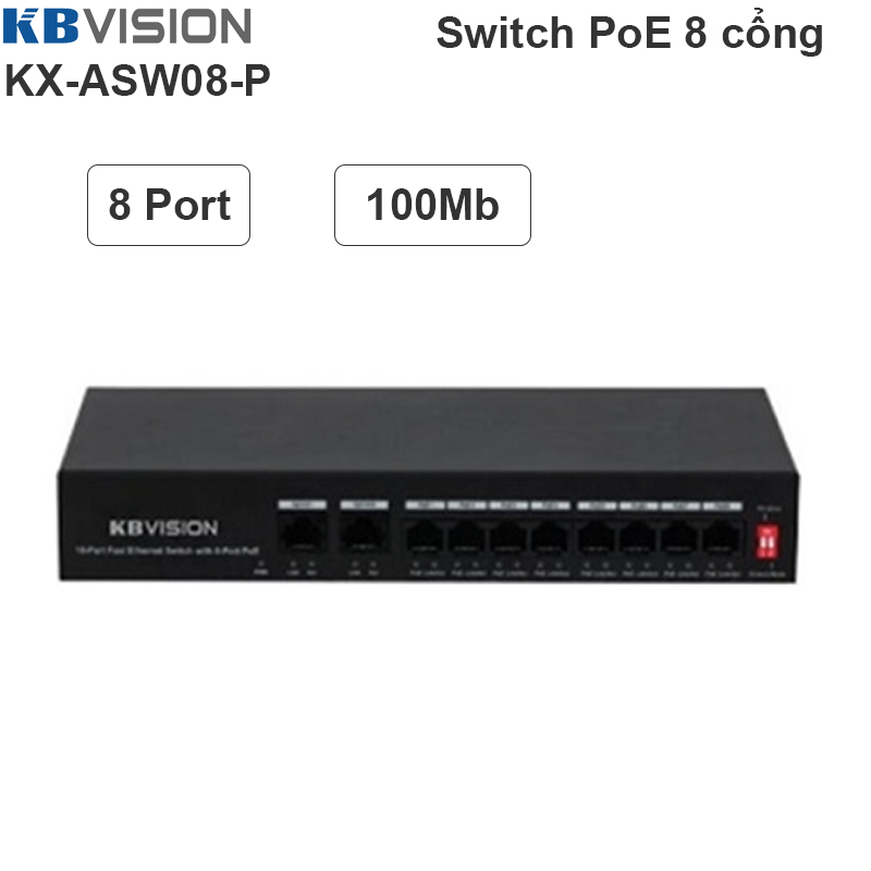 switch chia mang poe 8 cong kbvision