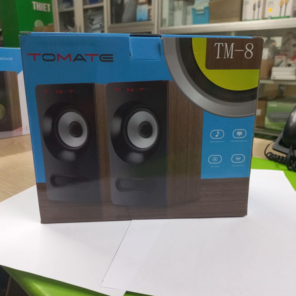 Loa vi tính, Loa máy tính 2.0 để bàn TOMATE TM-8 - Phụ Kiện Điện Tử Việt Nam