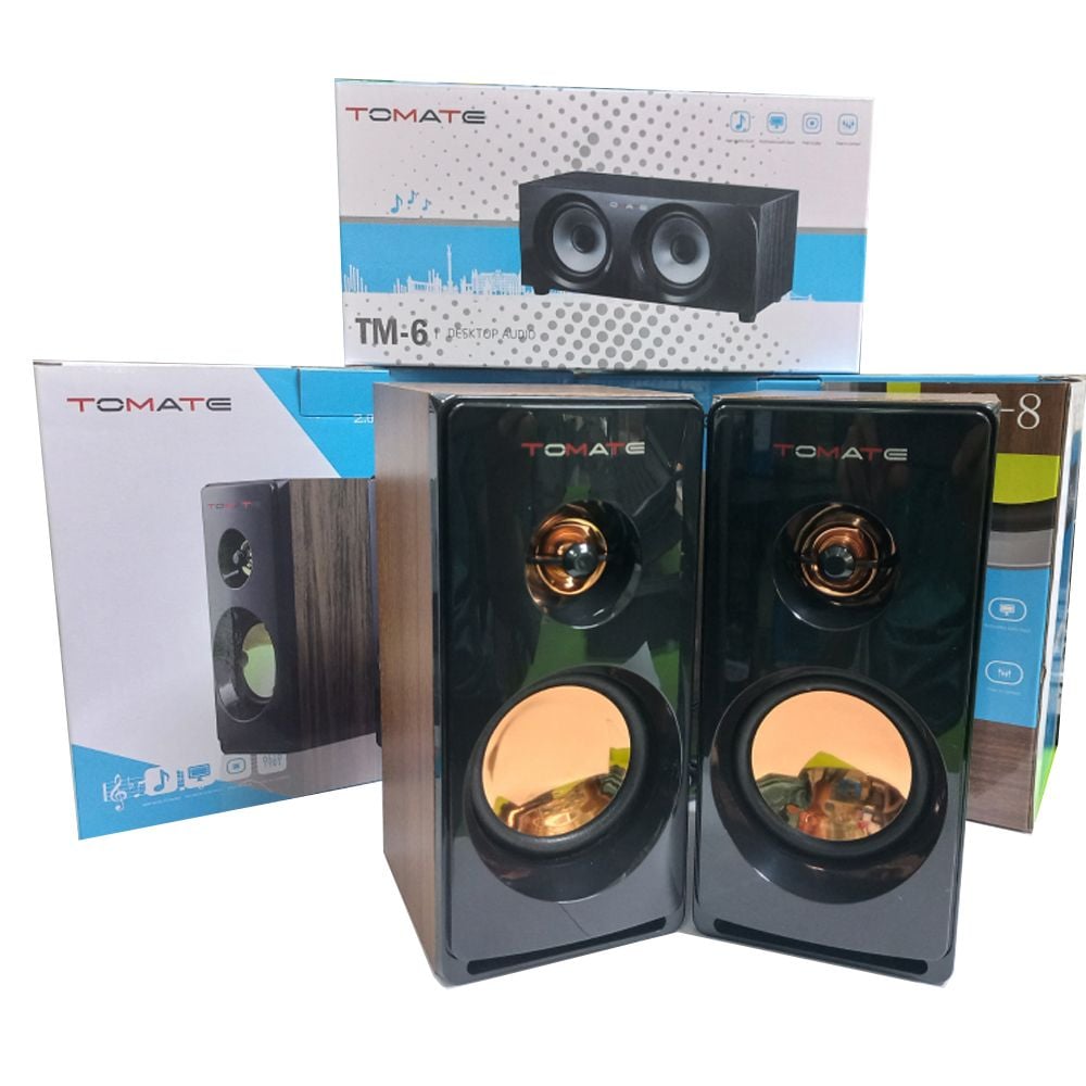 Loa vi tính, Loa máy tính 2.0 để bàn TOMATE TM-111 - Phụ Kiện Điện Tử Việt Nam