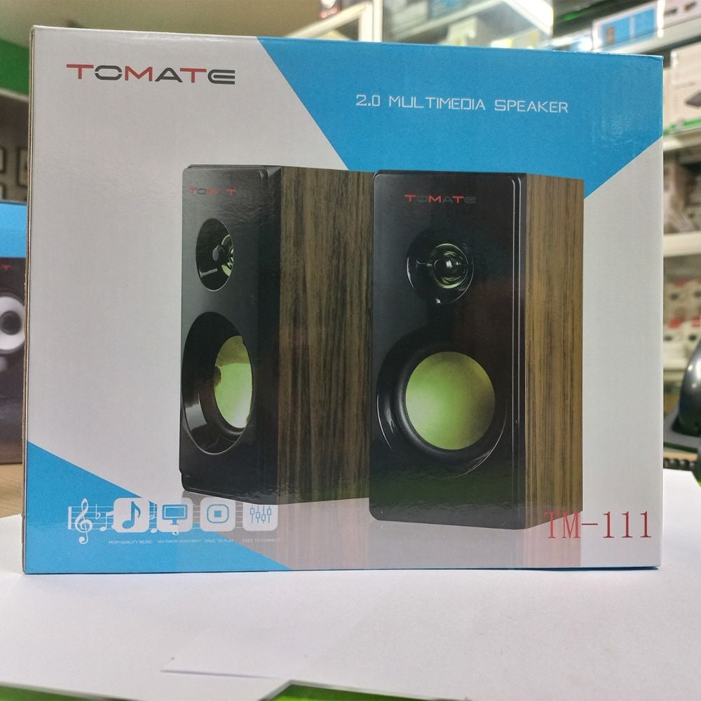 Loa vi tính, Loa máy tính 2.0 để bàn TOMATE TM-111 - Phụ Kiện Điện Tử Việt Nam