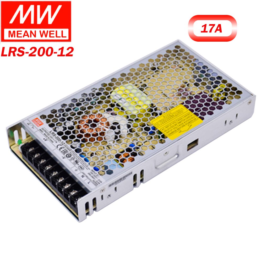 Nguồn DC LED 12V-17A 204W Meanwell LRS-200-12 - Phụ Kiện Điện Tử Việt Nam