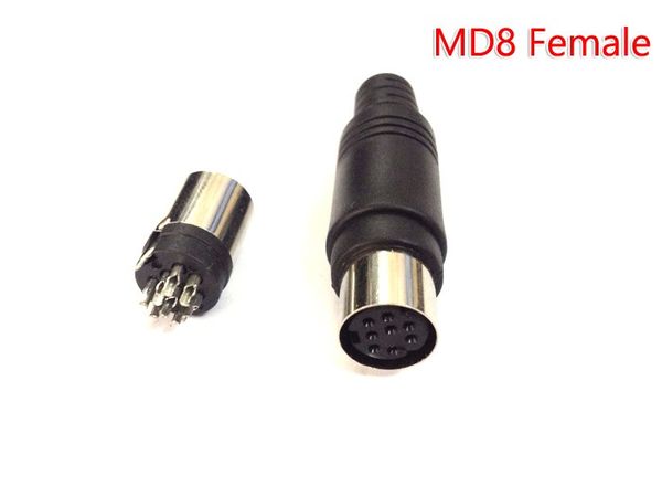 Đầu hàn Mini Din 8pin female, male (MD8) - Phụ Kiện Điện Tử Việt Nam