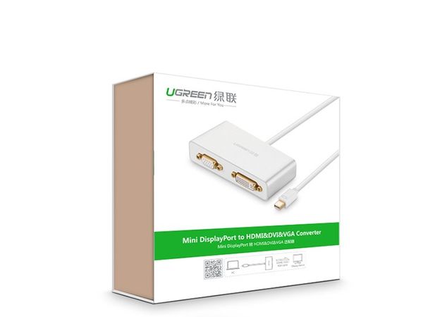 Mini Displayport to HDMI DVI VGA Ugreen 10440 hỗ trợ 4K - Phụ Kiện Điện Tử Việt Nam