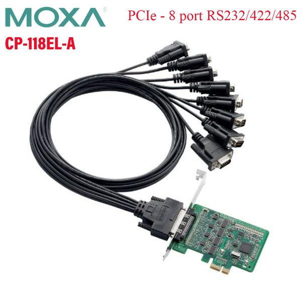 Card chuyển đổi PCIe sang 8 cổng RS232/422/485 Moxa CP-118EL-A - Phụ Kiện Điện Tử Việt Nam