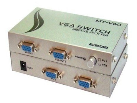 Bộ chia màn hình VGA 2 ra 2 350MHz full HD 1920x1440P MT-VIKI MT-202C - Phụ Kiện Điện Tử Việt Nam
