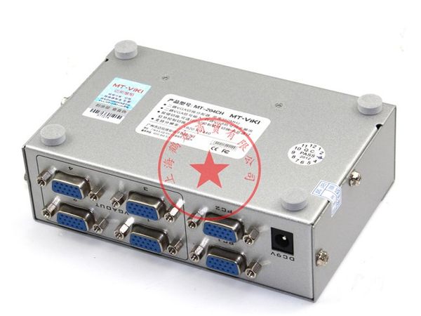Bộ chia màn hình VGA 2 ra 4 350MHz MT-204CH full HD 1920X1440P có điều khiển - Phụ Kiện Điện Tử Việt Nam