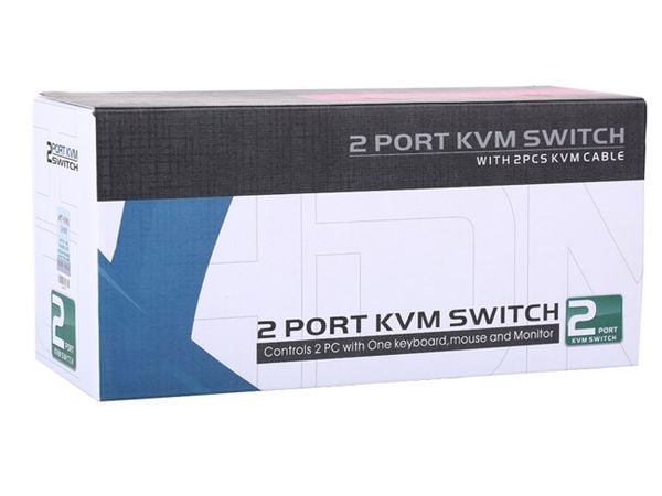 Auto KVM Switch VGA USB 2 port audio 3.5mm chuyển mạch 2 CPU ra 1 màn hình VGA kèm cáp MT-VIKI MT-261KL - Phụ Kiện Điện Tử Việt Nam