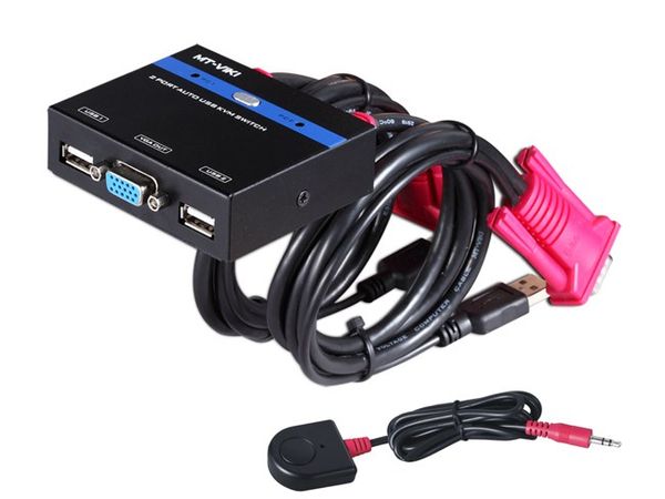 Auto KVM Switch VGA USB 2 port chuyển mạch 2 CPU ra 1 màn hình VGA kèm cáp MT-VIKI MT-281KL - Phụ Kiện Điện Tử Việt Nam