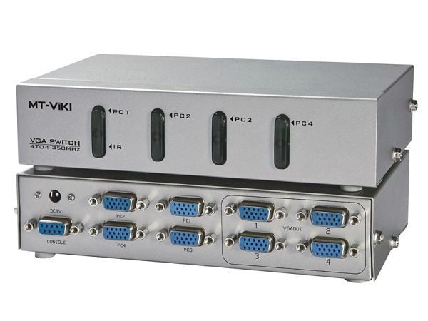 Bộ chia màn hình VGA 4 ra 4 350MHz full HD 1920x1440P MT-VIKI MT-404CH có điều khiển - Phụ Kiện Điện Tử Việt Nam