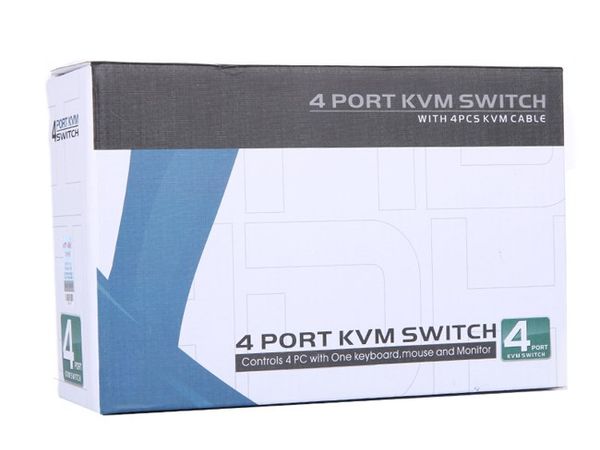 Auto KVM switch VGA USB Audio 3.5mm chuyển mạch tự động 4 CPU ra 1 màn hình MT-VIKI MT-461KL - Phụ Kiện Điện Tử Việt Nam