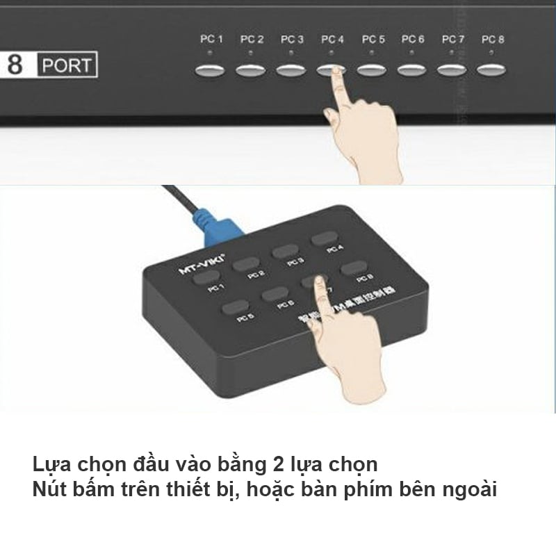 KVM SWITCH MTVIKI MT801UK