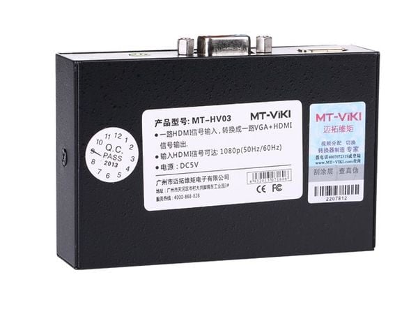 Bộ chuyển đổi HDMI to VGA+HDMI+ Audio MT-HV03- chính hãng MT-VIKI - Phụ Kiện Điện Tử Việt Nam