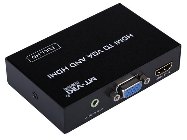 Bộ chuyển đổi HDMI to VGA+HDMI+ Audio MT-HV03- chính hãng MT-VIKI - Phụ Kiện Điện Tử Việt Nam