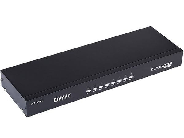 KVM switch 8 cổng - Bộ chuyển mạch 8 CPU ra 1 màn hình KVM PS2 kèm cáp MT-VIKI MT-8A-L - Phụ Kiện Điện Tử Việt Nam