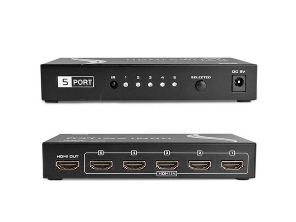 Bộ chuyển mạch HDMI 5x1 full HD1080P có điều khiển từ xa MT-VIKI MT-SW501 - Phụ Kiện Điện Tử Việt Nam