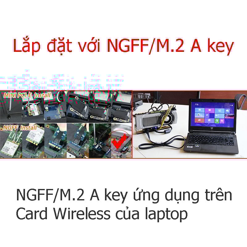 NGFF/M.2 Akey sang PCI-Express 16X EXP-GDC - Gắn Card PCI-E ngoài cho Laptop - Phụ Kiện Điện Tử Việt Nam