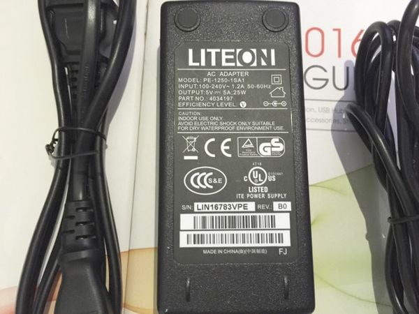 Nguồn 5V-5A 5.5m x 2.1mm LITEON - Phụ Kiện Điện Tử Việt Nam